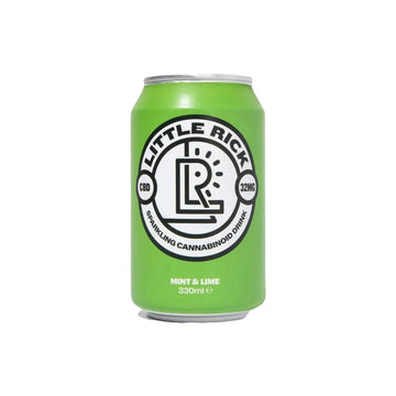 24 x Little Rick 32mg CBD Sparkling 330ml Mint & Lime