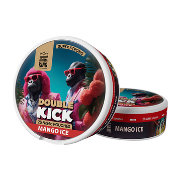 Bolsitas de 50 mg de Aroma King Double Kick NoNic - 25 bolsitas