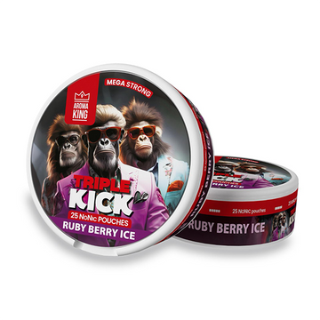 Bolsitas de 100 mg de Aroma King Triple Kick NoNic - 25 bolsitas
