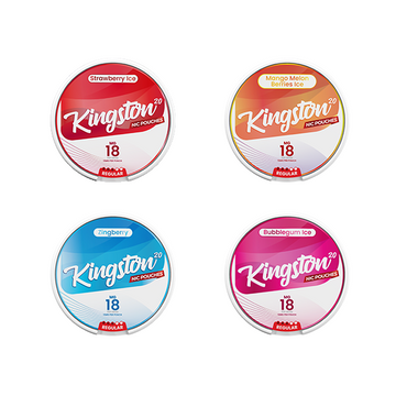 Bolsas de nicotina Kingston de 18 mg (20 bolsas)