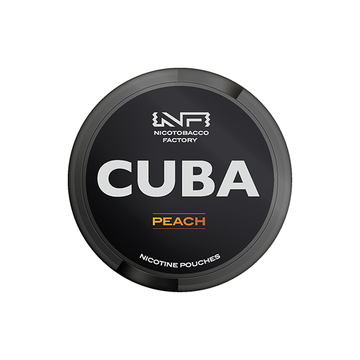 Bolsas de nicotina negra CUBA de 43 mg - 25 bolsas