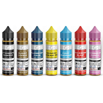 Serie Basix de vidrio de 0 mg, 50 ml, relleno corto (73 VG/27 PG)