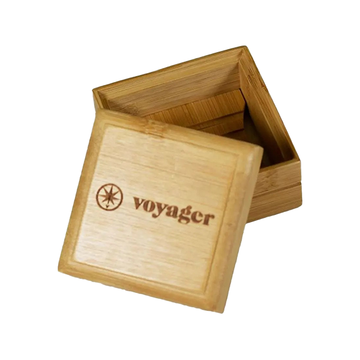 Caja de bambú con barra de champú Voyager