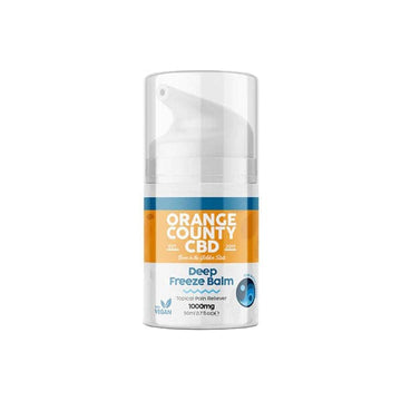 Bálsamo muscular para congelar profundamente el frío con CBD de 1000 mg del condado de Orange, 50 ml