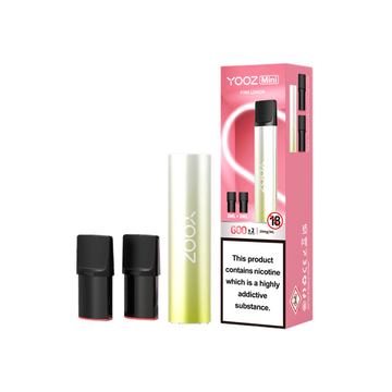 20mg Yooz Mini Pods descartáveis e Vape x2 600 Puffs