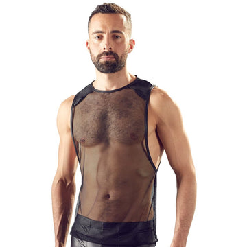 Camisa de red negra para hombre de Svenjoyment Talla: grande