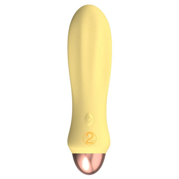 Mini vibrador recarregável Cuties Silk Touch amarelo