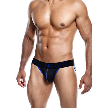 Calzoncillos básicos de neón para hombre, color azul, talla pequeña