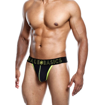 Male Basics Neon Thong Yellow Size: X Large