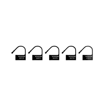 Fechaduras sobressalentes pretas Man Cage x5