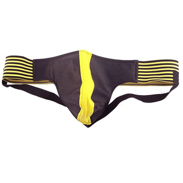 Rouge Garments Jock Black And Yellow Size: Medium