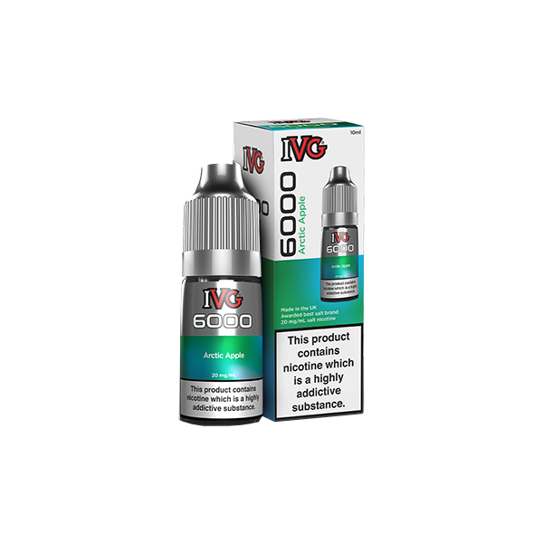 Sales de nicotina IVG 6000 de 10 mg, 10 ml (50 VG/50 PG)