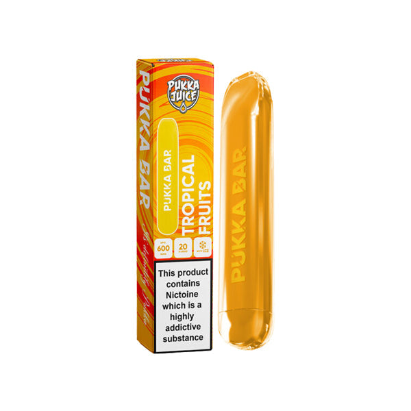 20mg Pukka Juice Pukka Bar Vape descartável 600 sopros