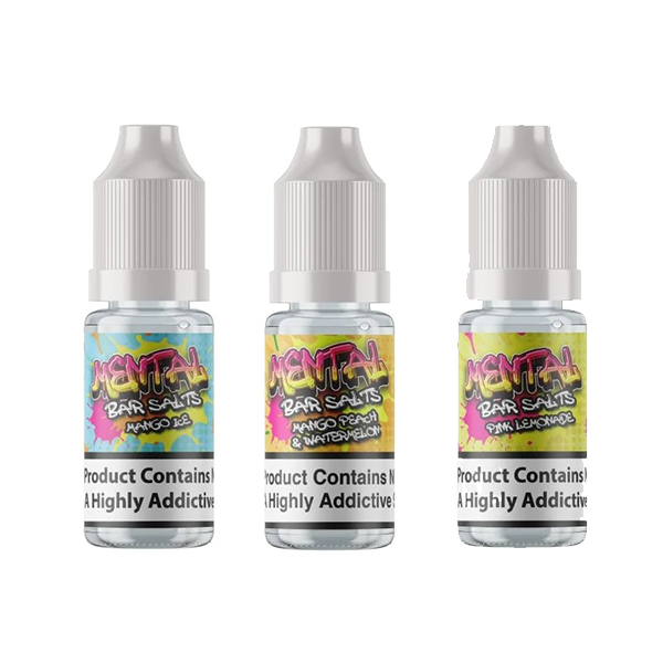 10mg Mental Bar Salts By Signature Vapores 10ml Nic Salt (50VG/50PG) (COMPRE 1 E GANHE 1 GRÁTIS)