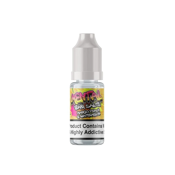 Barras de sales Mental de 20 mg de Signature Vapours, 10 ml de sal de nicotina (50 VG/50 PG) (COMPRE 1 Y LLEVE 1 GRATIS)