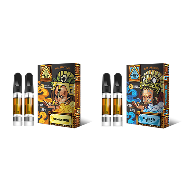 Kit de 2 cartuchos Aztec CBD de 1000 mg (1 ml)