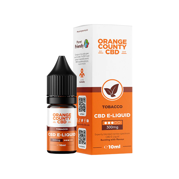 E-líquido CBD de amplio espectro Orange County CBD 300 mg 10 ml (50 VG/50 PG)
