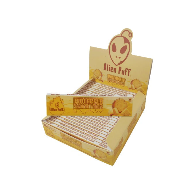 Alien Puff Pineapple Flavour King Size Papers - 25 Booklets (HPF2815)