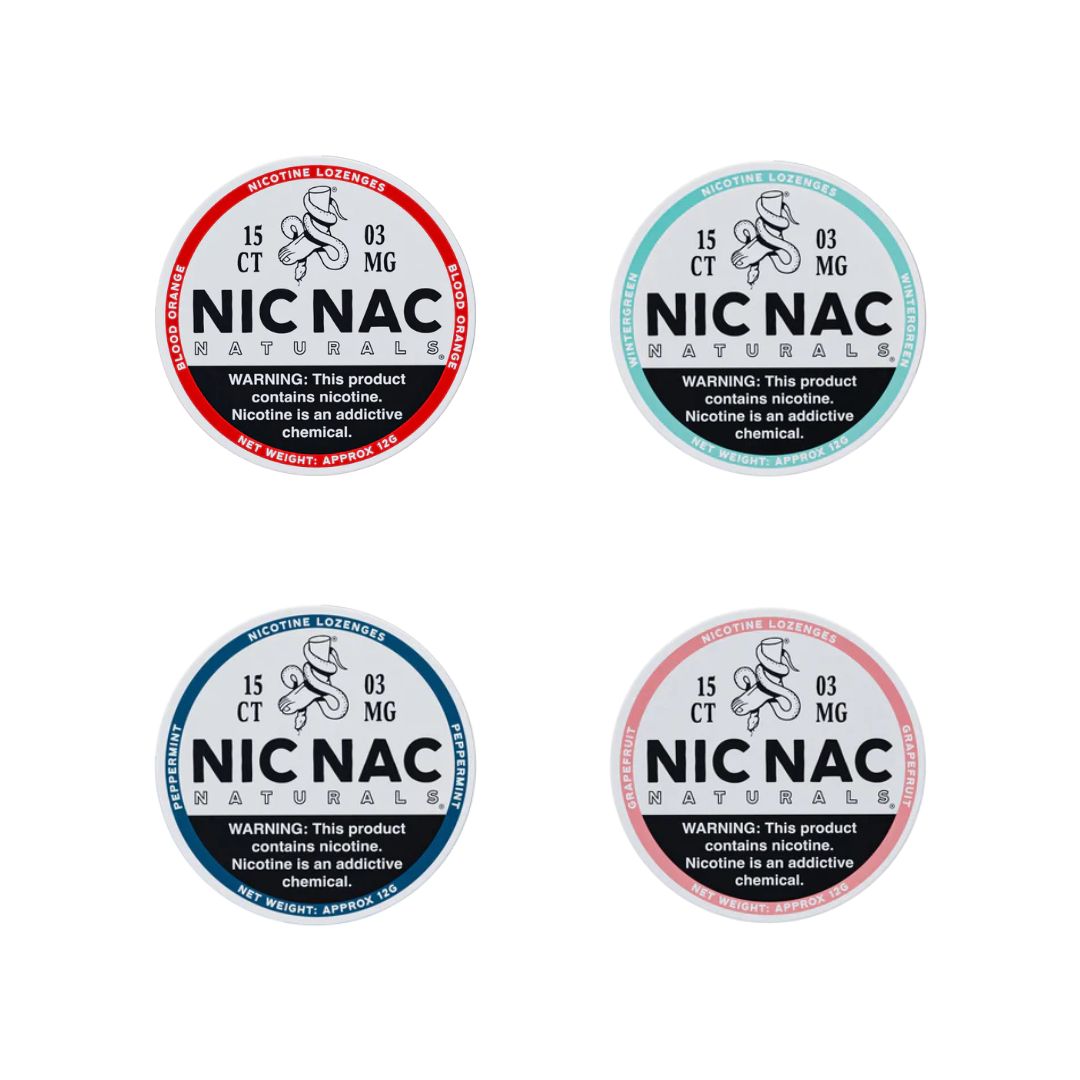 3mg Nic Nac Naturals Nicotine - 15 Lozenge Tablets (Buy 2 Get 1 Free)