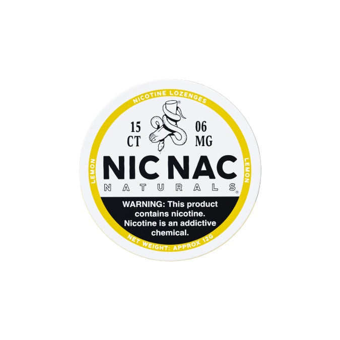 6mg Nic Nac Naturals Nicotine - 15 Lozenge Tablets (Buy 2 Get 1 Free)