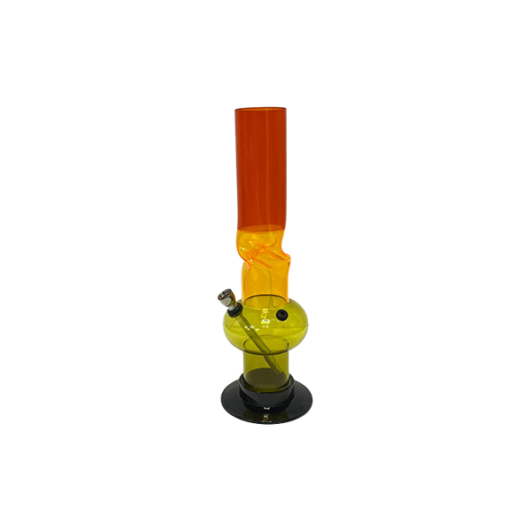 Bong acrílico de três tons de cores mistas de 14" - FA-01C (GS0245)