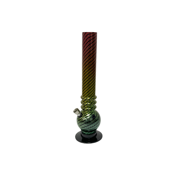 Bong acrílico con impresión de fibra de carbono de 14" - FPY No.2 (GS2071)