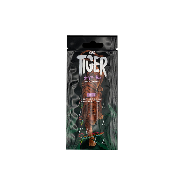 Dispositivo de vapeo desechable CBD de espectro completo de 400 mg de Tiger Vapes