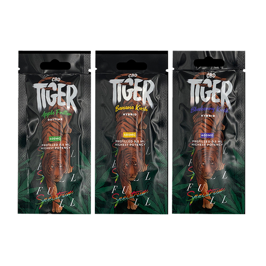 Tiger Vapes 400mg Full-Spectrum CBD Disposable Vape Device
