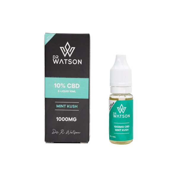 Líquido electrónico CBD de espectro completo de 1000 mg de Dr. Watson, 10 ml (COMPRE 1 Y LLEVE 1 GRATIS)