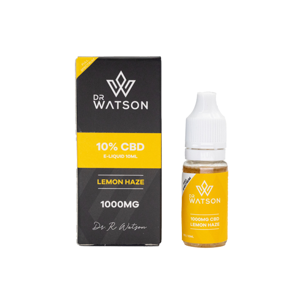 Líquido electrónico CBD de espectro completo de 1000 mg de Dr. Watson, 10 ml (COMPRE 1 Y LLEVE 1 GRATIS)