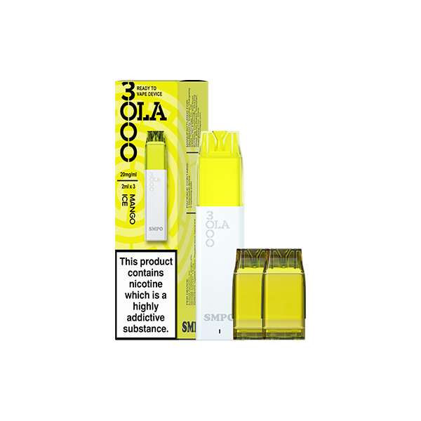 Kit de vapeo con cápsula precargada SMPO Ola 3000 de 20 mg - 2 ml (paquete de 3)