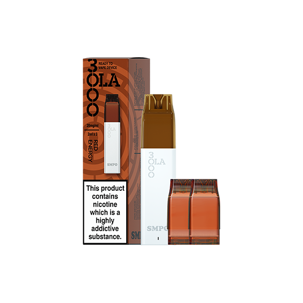 Kit de vapeo con cápsula precargada SMPO Ola 3000 de 20 mg - 2 ml (paquete de 3)