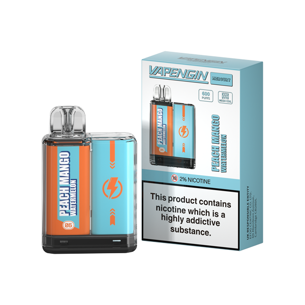 Dispositivo descartável Vapengin Mercury 20mg 600 Puffs