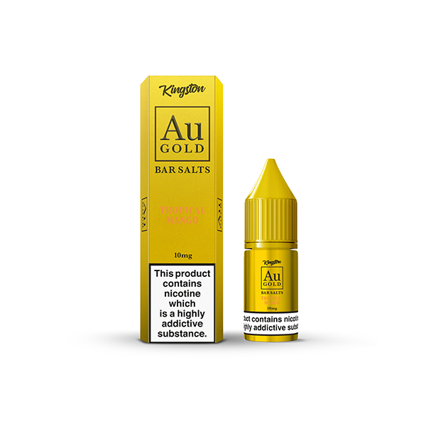 10mg AU Gold Por Kingston Nic Salt 10ml (50VG/50PG)