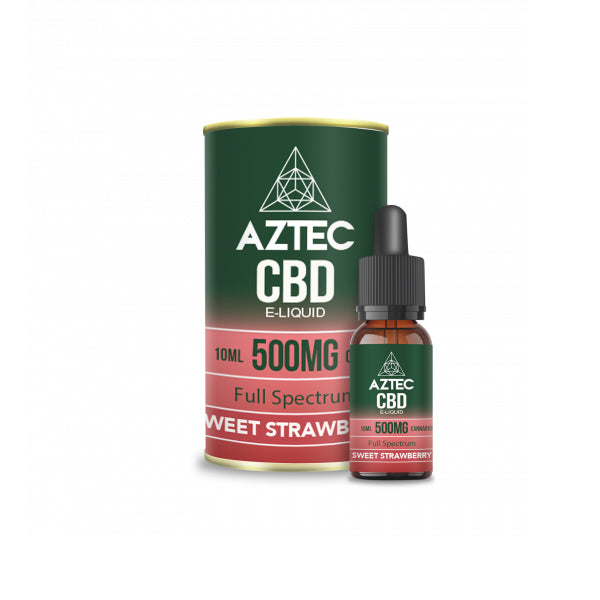 Aztec CBD 500mg CBD Líquido para vaporização 10ml (50PG/50VG)