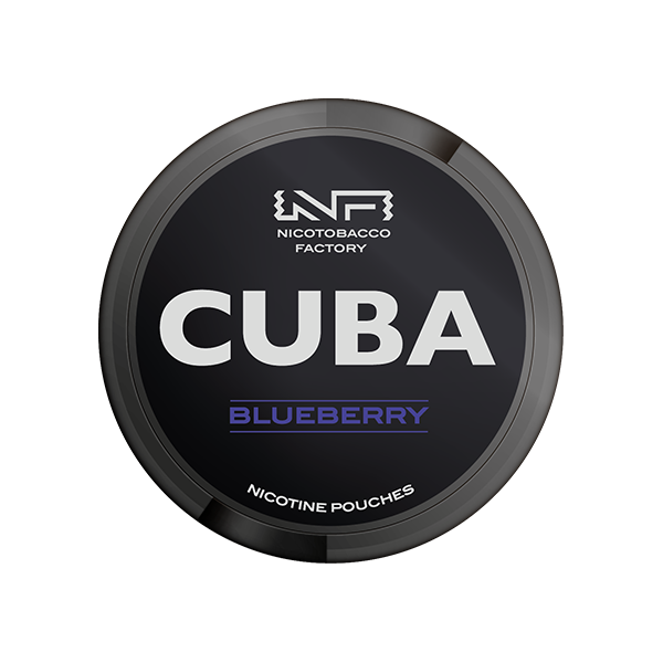 Bolsas de nicotina negra CUBA de 43 mg - 25 bolsas