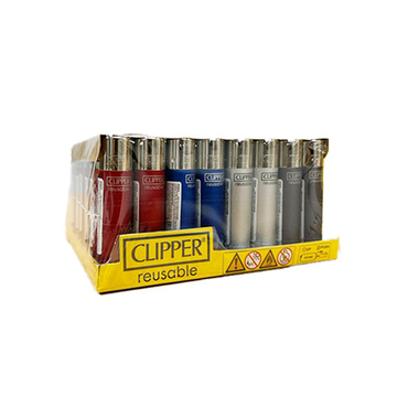 40 Clipper D48 Classic Flint Painted Metallic 3 Lighters - CL2A2268UKH