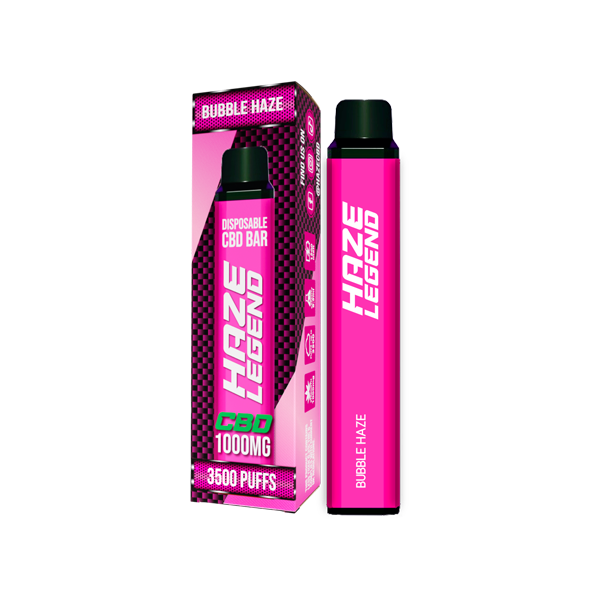 Dispositivo de vapeo desechable Haze Legend CBD de 1000 mg, 3500 bocanadas