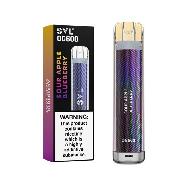 Vape desechable SVL OG600 de 20 mg, 600 bocanadas