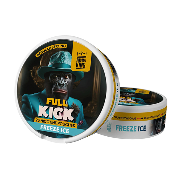 Bolsitas de nicotina Aroma King Full Kick de 20 mg: 25 bolsitas