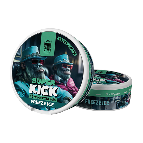 Bolsitas de 25 mg de Aroma King Super Kick NoNic - 25 bolsitas