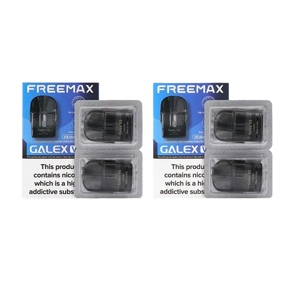 Pods de substituição Freemax Galex V2 2 por pacote (0,6 Ohm, 0,8 Ohm, 1,0 Ohm)