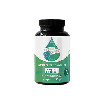 Cápsulas prensadas a frio CBD Expert 1200mg - 60 cápsulas