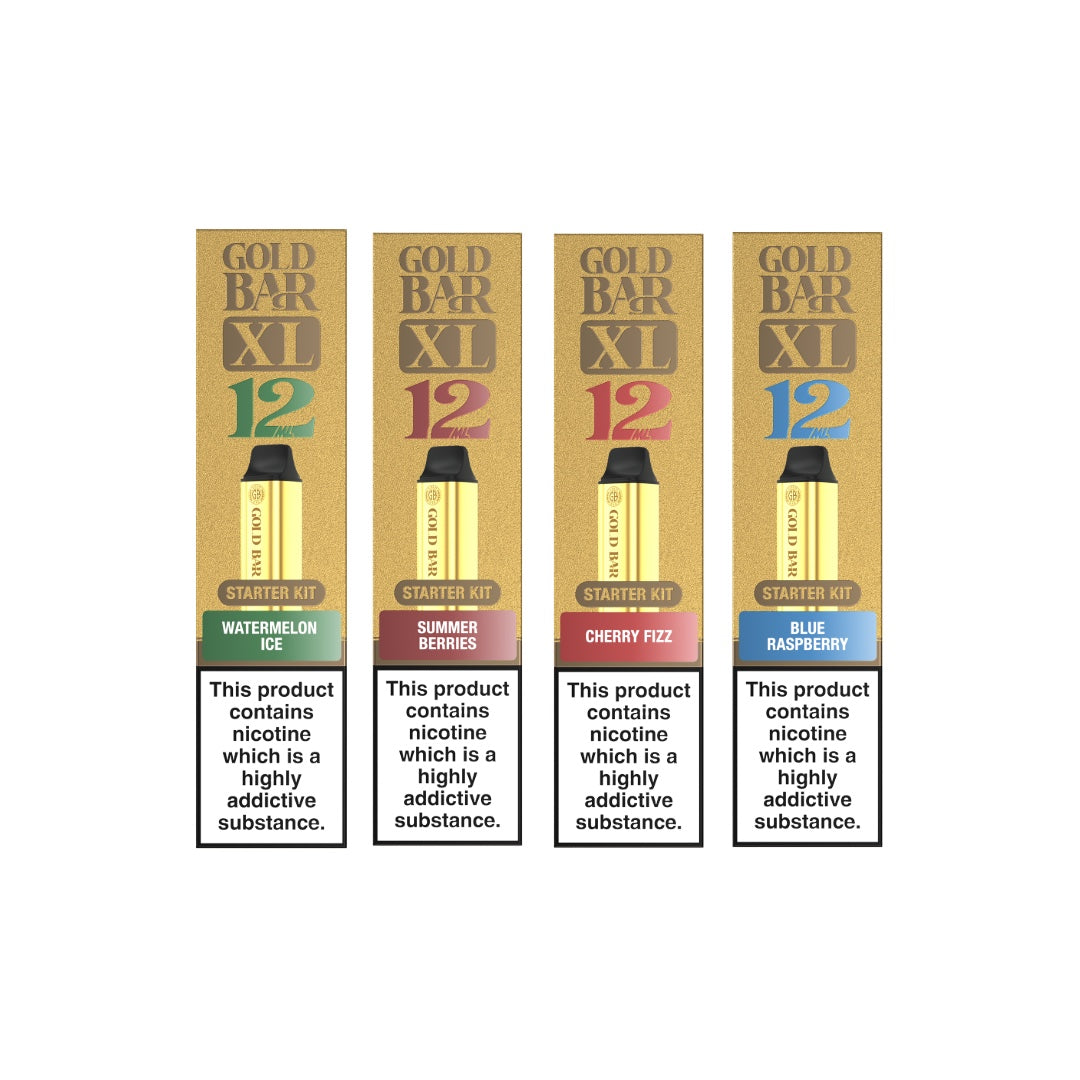 20mg Gold Bar XL Prefilled Pod Vape Kit 10000 Puffs