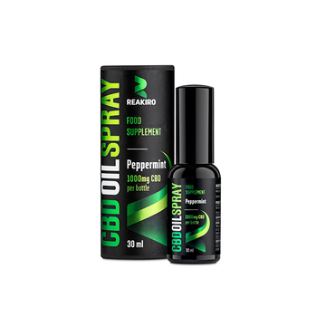 Reakiro 1000 mg CBD Spray sabor menta 30 ml (COMPRE 1 Y OBTENGA 1 GRATIS)