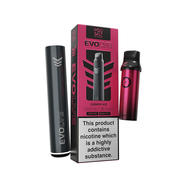 Kit inicial de caneta Pod Salt Evolve de 20 mg com 600 puffs