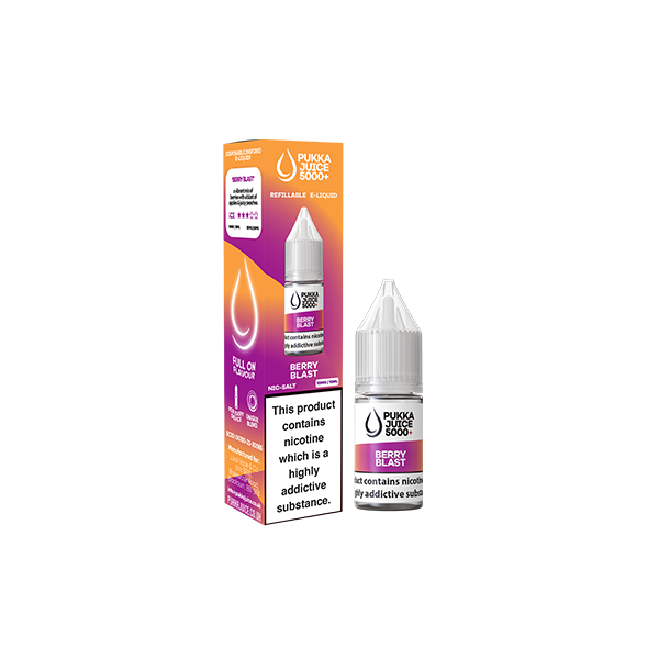 20 mg de jugo Pukka 5000+ 10 ml de sal Nic (50VG/50PG)