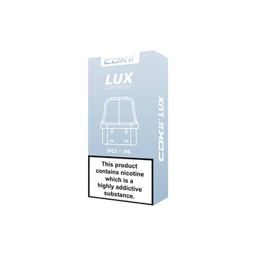 Cokii Lux cápsulas de reposição, pacote com 3 unidades, 2 ml (0,6 Ohm, 0,8 Ohm, 1,0 Ohm)