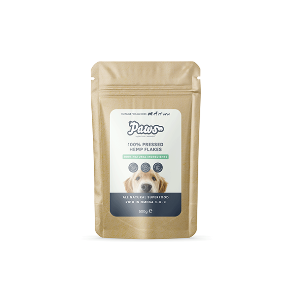 Paws 100% flocos de cânhamo prensados ​​- 500g