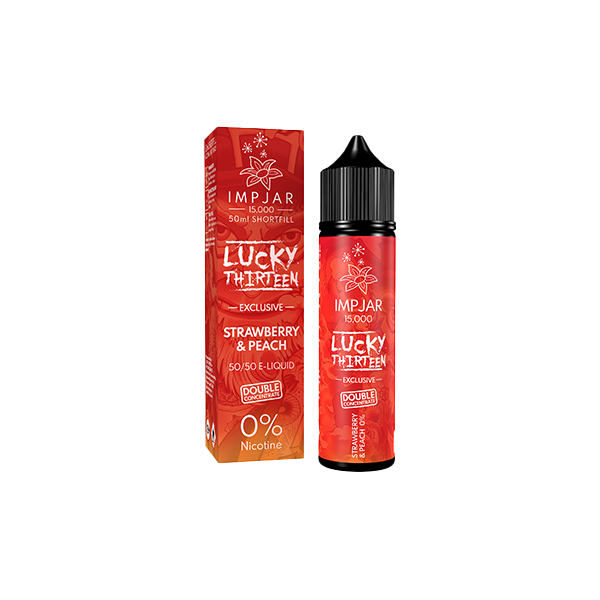 Frasco Imp de 0 mg x Lucky 13 de 50 ml de relleno corto (50 VG/50 PG)